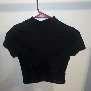 Black Cropped Top